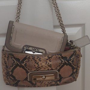 Coach shoulder bag with wallet